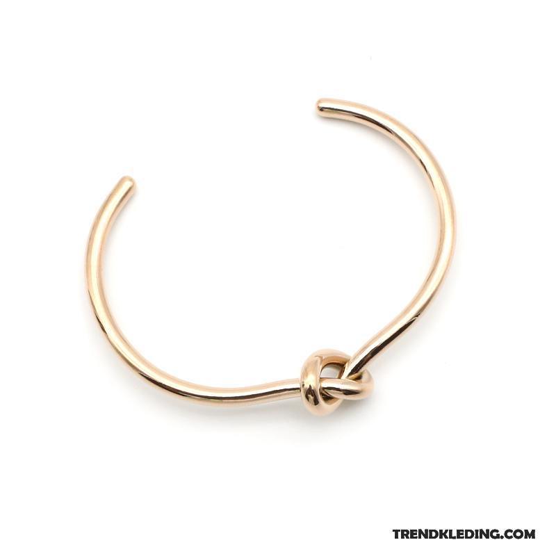 Armband Dames Trend Verstelbaar Europa Armbanden Mode Eenvoudig Zilver Gouden