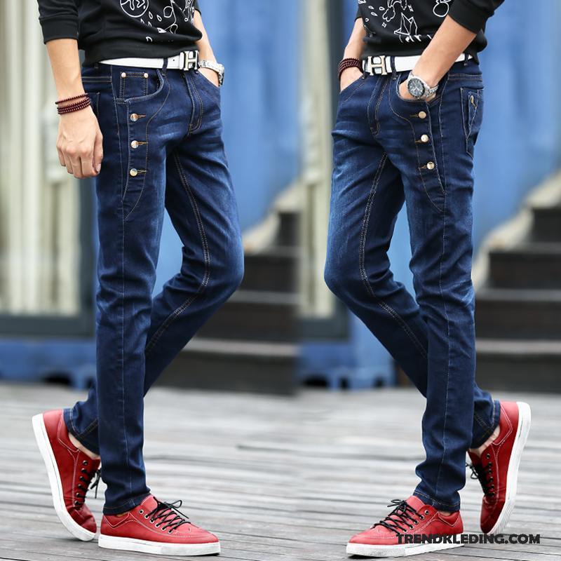 Spijkerbroek Heren Zomer Spijkerbroek Jeans Skinny Voorjaar Jeugd Trend Zwart