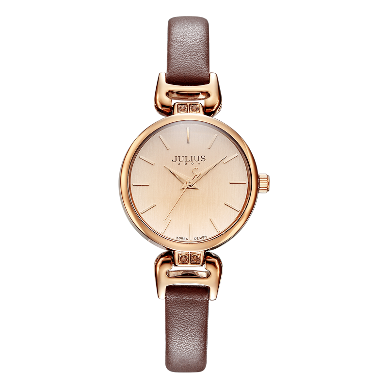 Horloge Dames Elegante Vintage Casual Trend Mode Riem Bruine