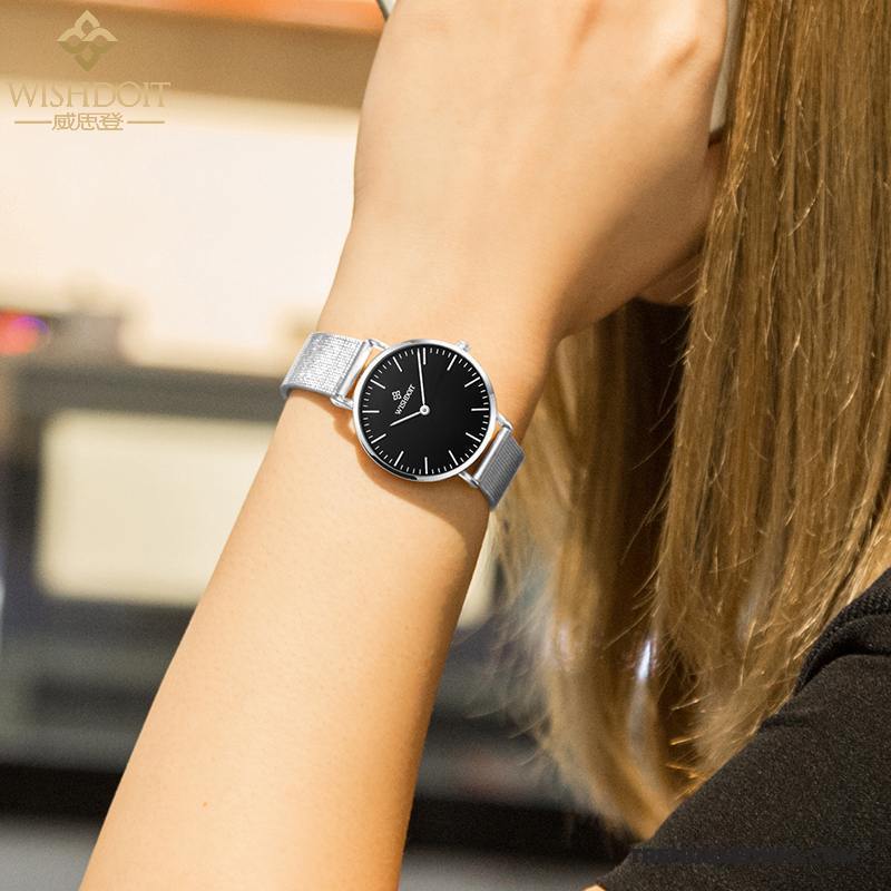 Horloge Dames Trend Heren Mode Riem Business Lovers Zwart