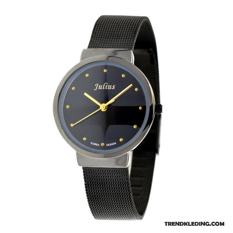 Horloge Dames Waterdicht Trend Eenvoudig Mode Quartz Horloge Mini Zwart