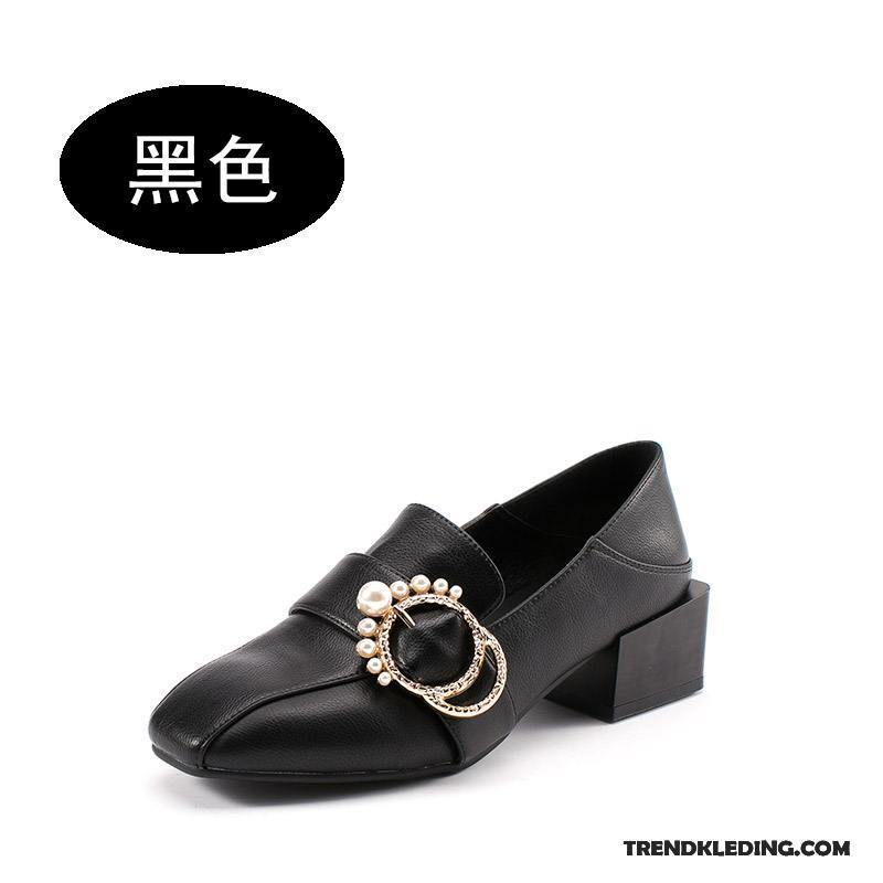 Mocassins Dames Loafers Pumps Vrouwen Vintage Schoenen Voorjaar Zwart