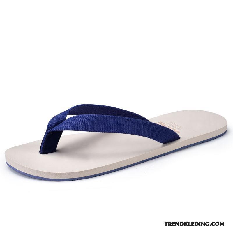 Slippers Heren Trend Outdoor Student Schoenen Zomer Eenvoudige Donkerblauw Zandkleur