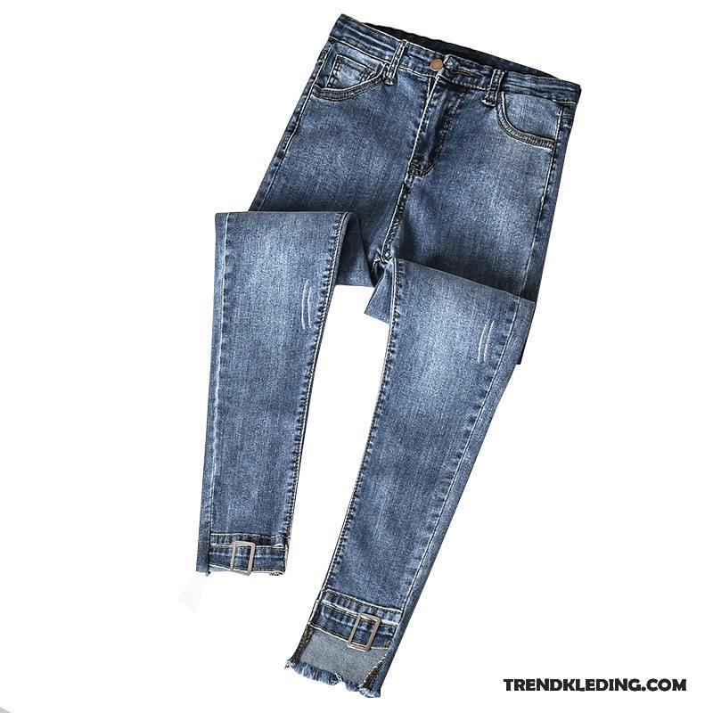 Spijkerbroek Dames Super Spijkerbroek Jeans 2018 Trend Herfst Skinny Blauw
