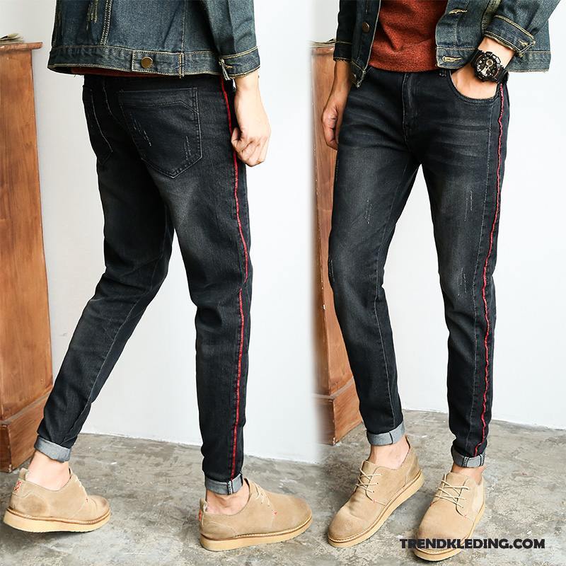 Spijkerbroek Heren Winter Trend Jeugd Herfst Spijkerbroek Jeans Voorjaar Zwart