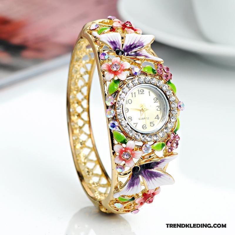 Armband Dames Accessoires Mode Strass Persoonlijkheid Etnische Vintage Gouden