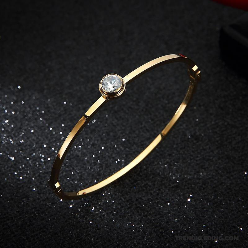 Armband Dames Eenvoudig Mode Horloge Kleur Accessoires Armbanden Roze Zilver Goud