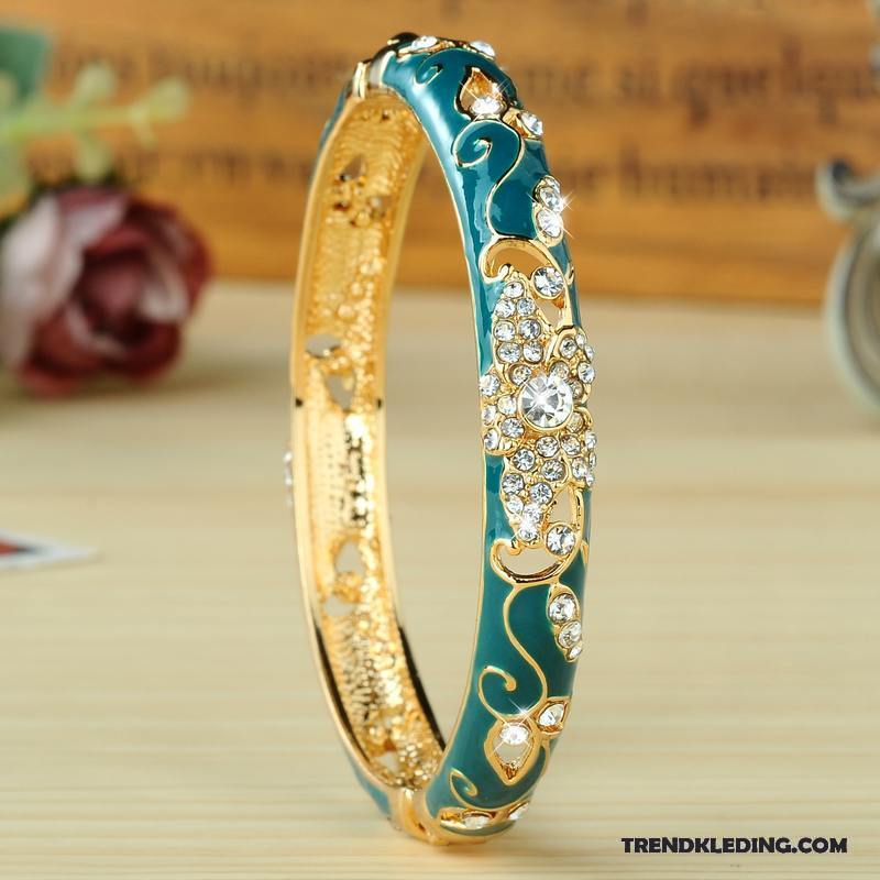 Armband Dames Europa Mode Armbanden Accessoires Persoonlijkheid Etnische Blauw Groen