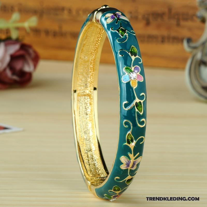 Armband Dames Europa Mode Armbanden Accessoires Persoonlijkheid Etnische Blauw Groen