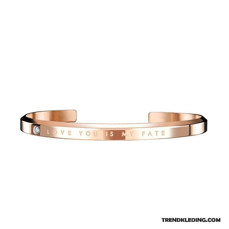 Armband Dames Geschenk Lovers Armbanden Heren Roze Zwart Goud