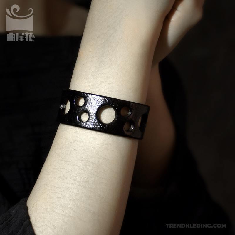 Armband Dames Leer Origineel Trend Armbanden Persoonlijkheid Jong Rood