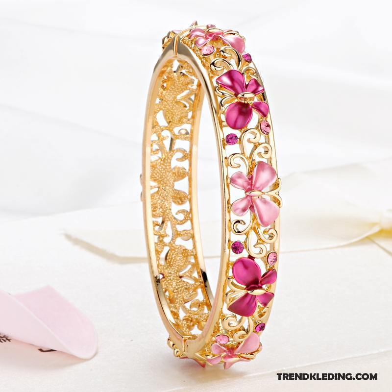 Armband Dames Strass Mode Armbanden Accessoires Fijne Kristal Gouden