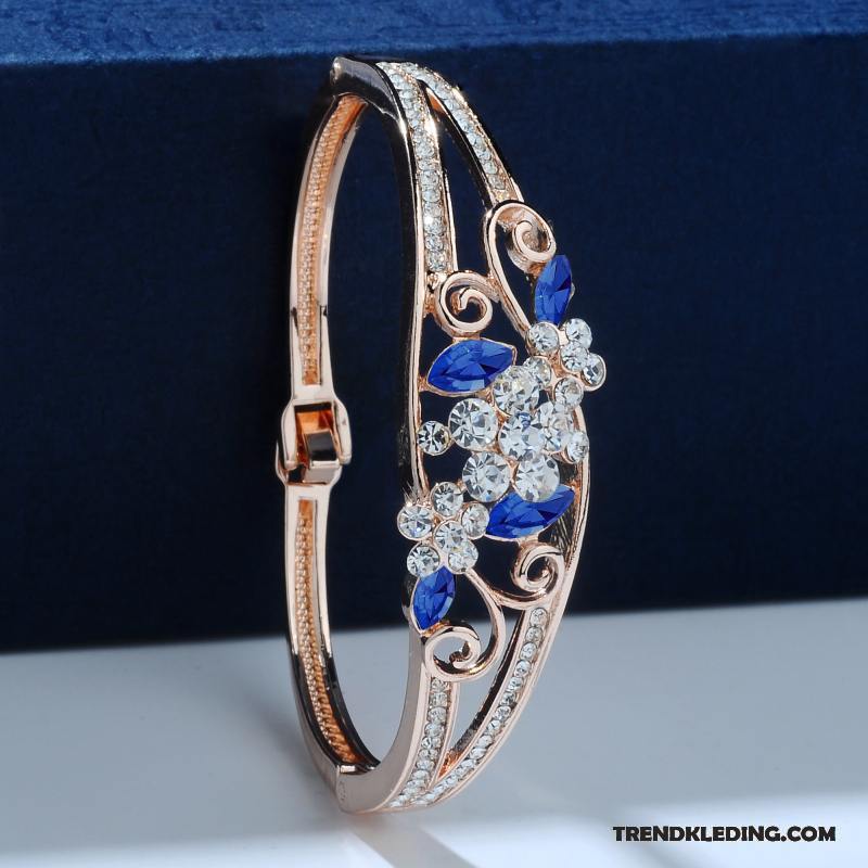 Armband Dames Trend Strass Armbanden Mode Eenvoudig Accessoires Gouden