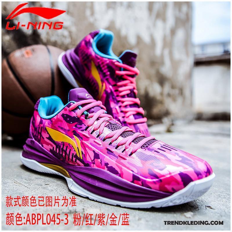 Basketbalschoenen Heren Bloemen Mannen Laag Sportschoenen Echte Roze
