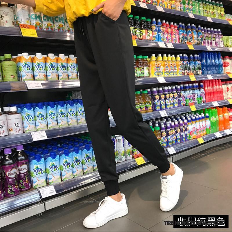 Broek Dames Losse Casual Harlan Joggingbroek Trend Student Zwart