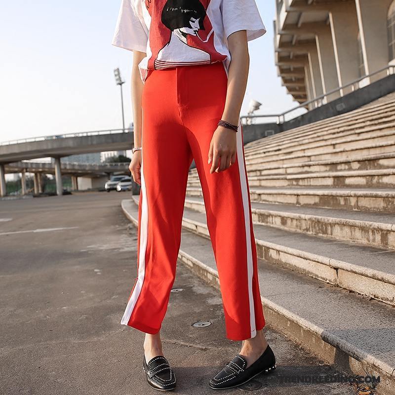 Broek Dames Losse Joggingbroek Casual Rechtdoor Nieuw Voorjaar Zwart