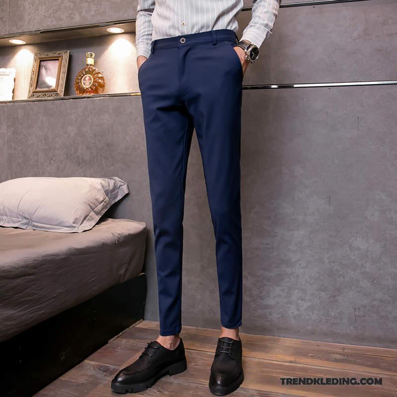 Broek Heren 2018 Casual Mini Trend Voorjaar Slim Fit Zwart