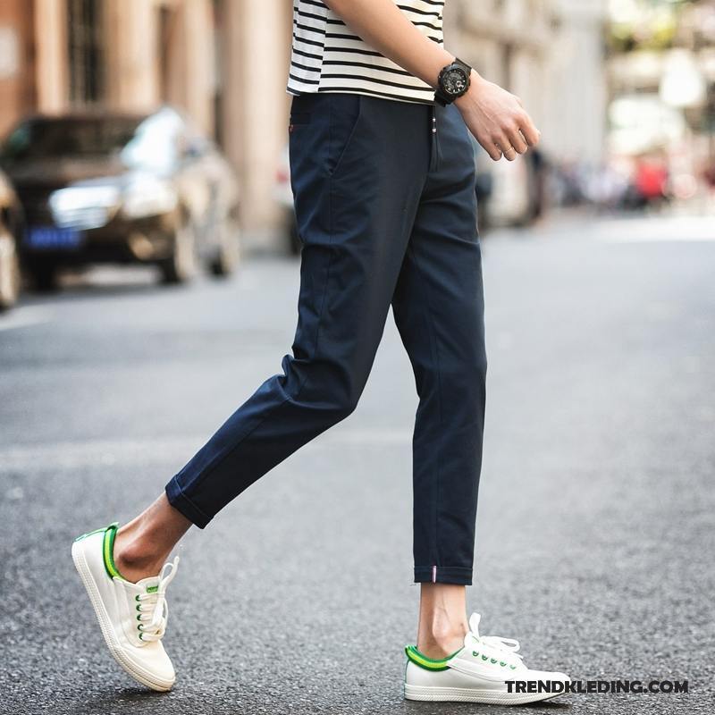 Broek Heren Casual Broek Potlood Broek Slim Fit Jeugd Harlan Trend Grijs