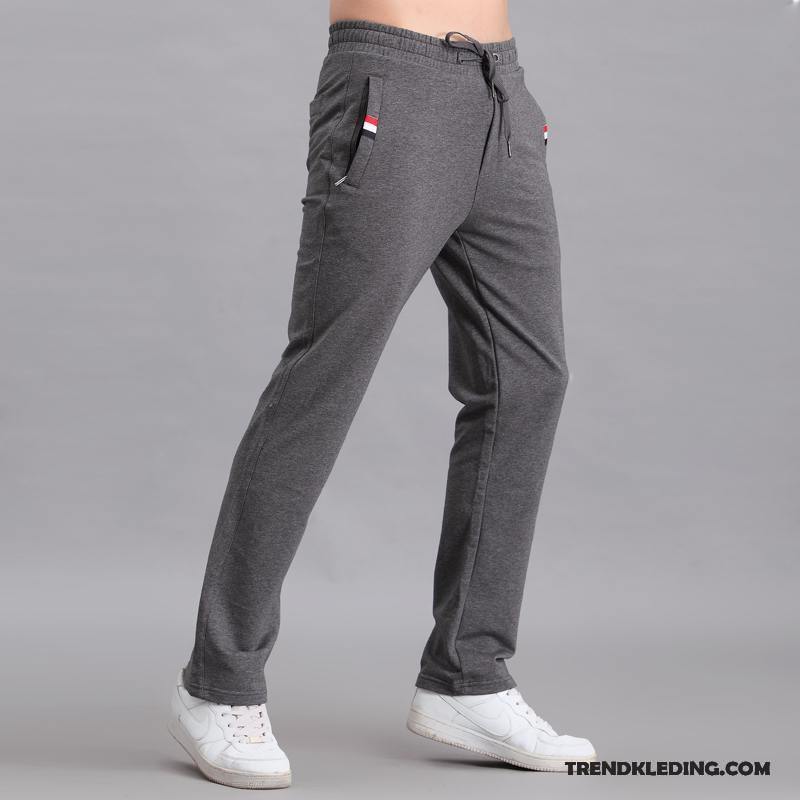 Broek Heren Casual Broek Voorjaar Nieuw Joggingbroek Rechtdoor Mannelijk Grijs