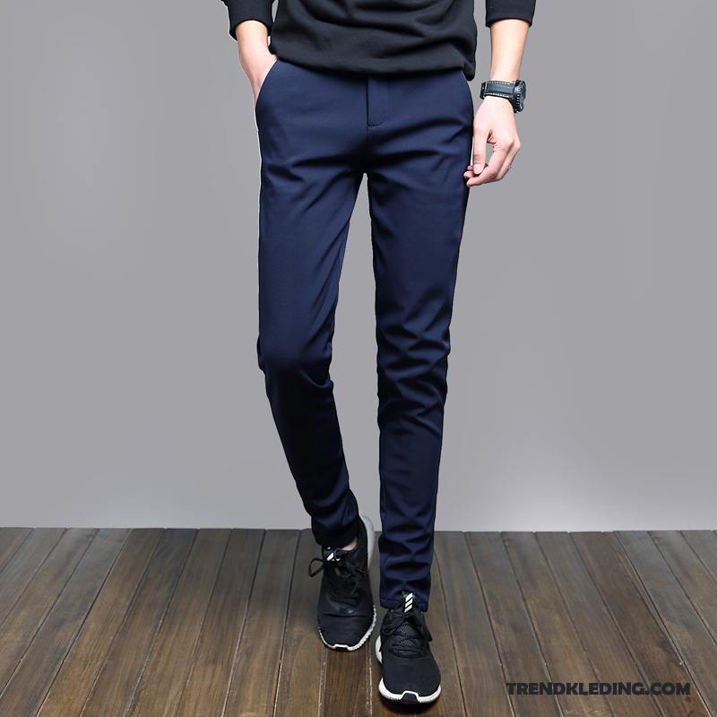 Broek Heren Elastiek Trend Sport Slim Fit Potlood Broek Harlan Zwart