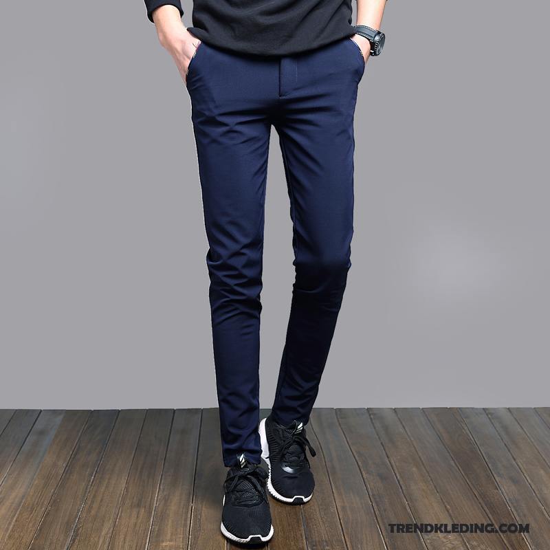 Broek Heren Elastiek Trend Sport Slim Fit Potlood Broek Harlan Zwart