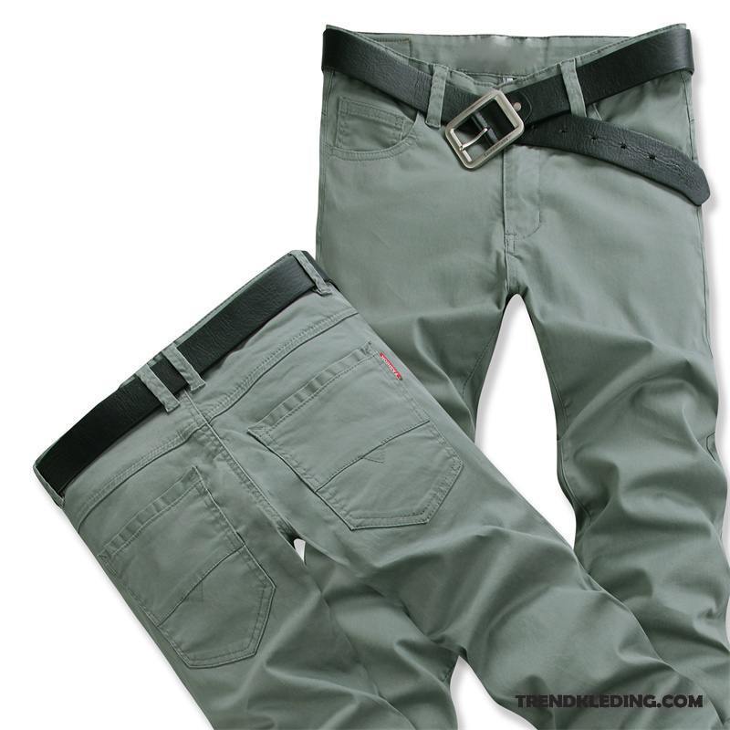 Broek Heren Losse Casual Broek Slim Fit Elastiek Lange Jeugd Zwart Grijs