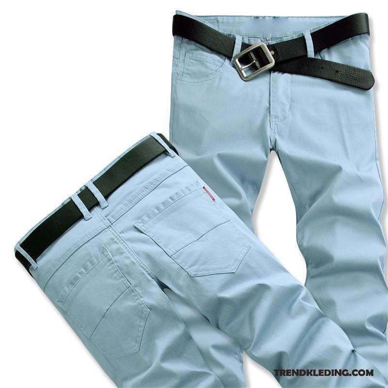 Broek Heren Losse Casual Broek Slim Fit Elastiek Lange Jeugd Zwart Grijs