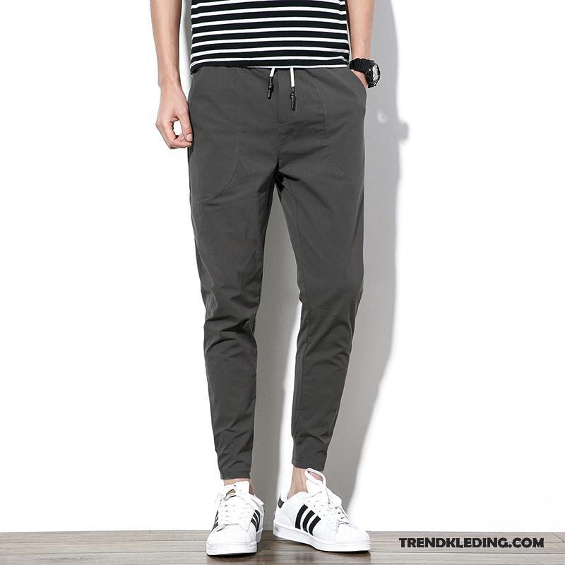 Broek Heren Slim Fit Mini Sport Trend Voorjaar Nieuw Grijs