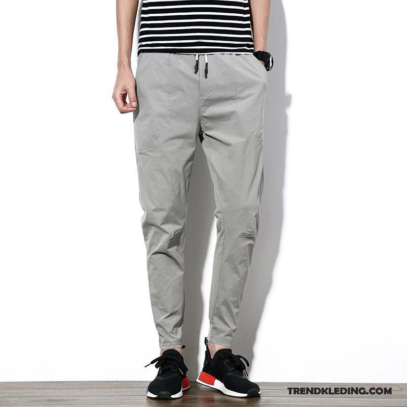 Broek Heren Slim Fit Mini Sport Trend Voorjaar Nieuw Grijs