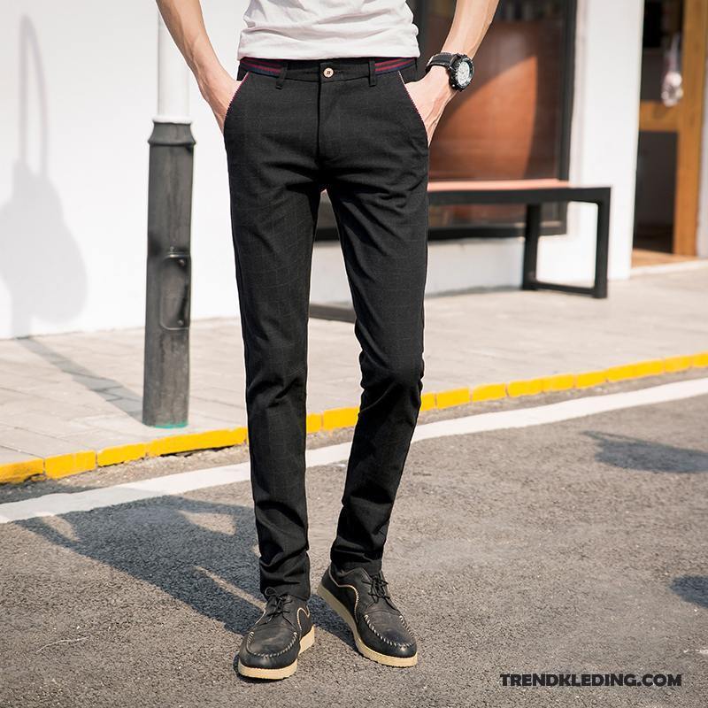 Broek Heren Voorjaar Dunne 2018 Slim Fit Trend Jeugd Grijs