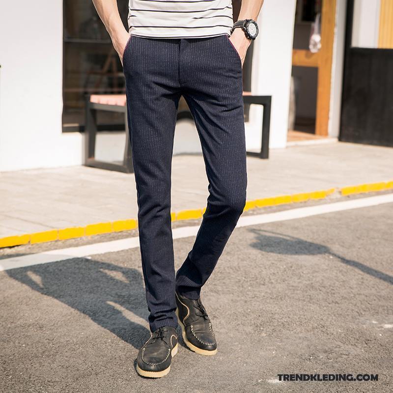 Broek Heren Voorjaar Dunne 2018 Slim Fit Trend Jeugd Grijs