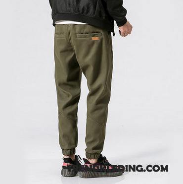 Cargobroek Heren Mini Cargo Broek Casual Broek Trend Mannelijk Sport Legergroene