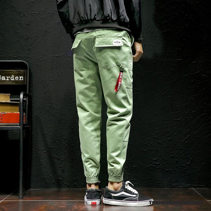 Cargobroek Heren Nieuw Casual Broek 2018 Mannelijk Trend Vet Lichtgroen