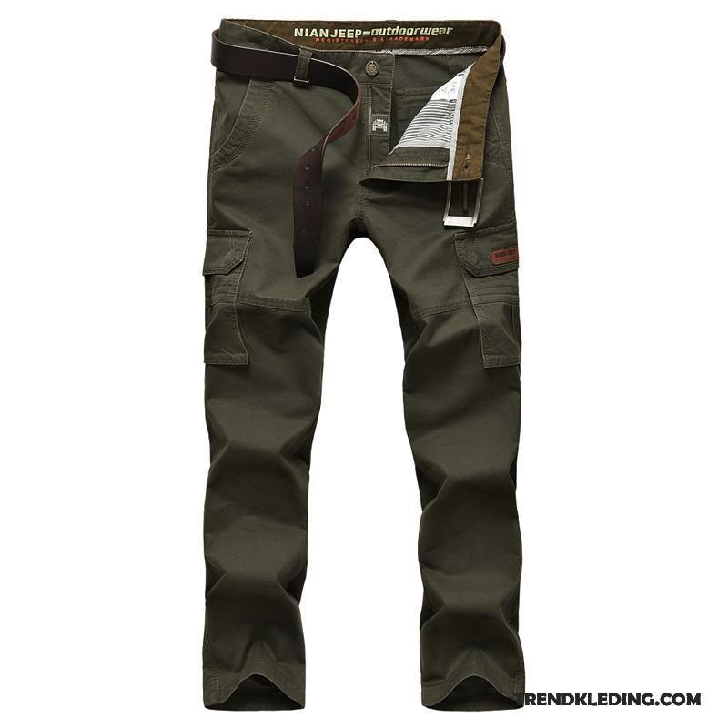 Cargobroek Heren Outdoor Cargo Broek Reis Zomer Losse Rechtdoor