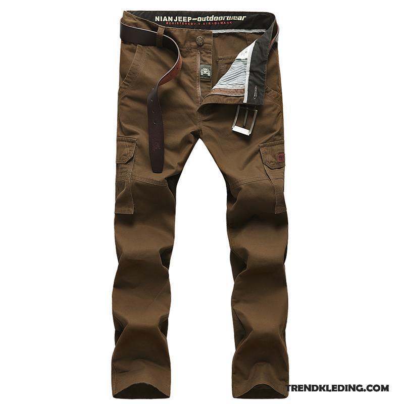 Cargobroek Heren Outdoor Cargo Broek Reis Zomer Losse Rechtdoor