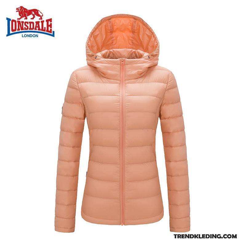 Donsjas Dames Lichte En Dun 2018 Warme Hoodie Kort Nieuw Oranje Geel