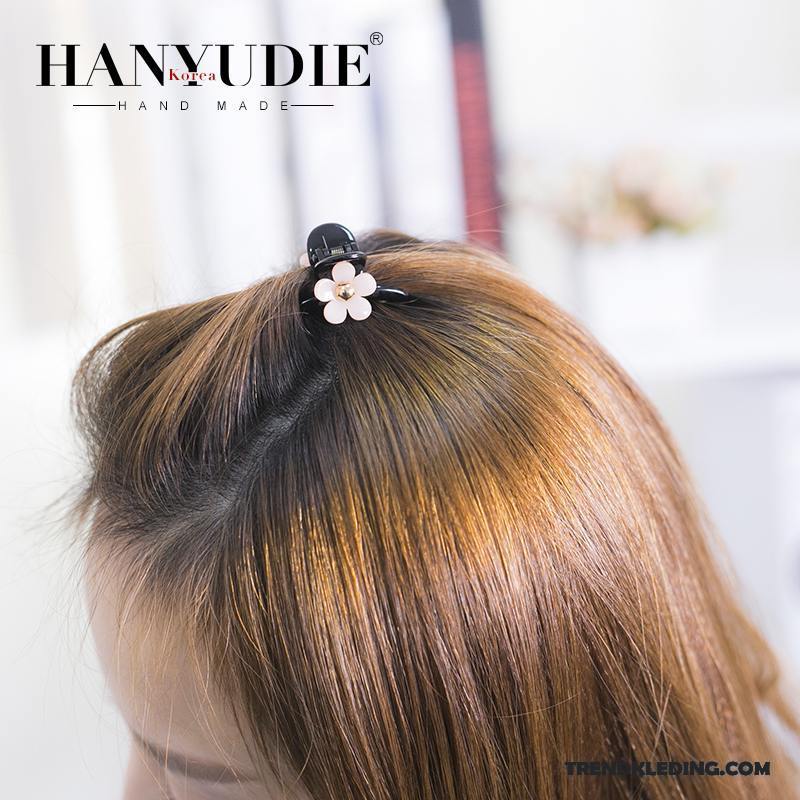 Haarspeld Dames Elegante Pony Haarclip Mini Bloemen Klem Wit