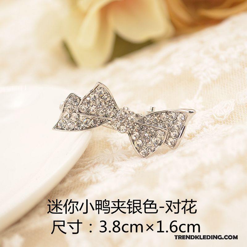 Haarspeld Dames Pony Strass Haaraccessoires Hoofdtooi Vlinderdas Mini