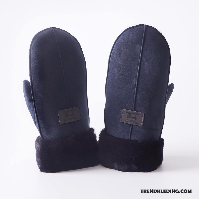 Handschoenen Dames Tas Winter Cyclus Blijf Warm Student Verdikken Rood