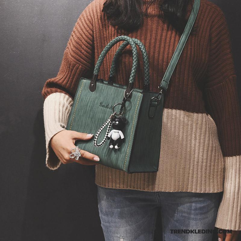 Handtas Dames 2018 Messenger Tas Trend Nieuw Mode Weven Roze