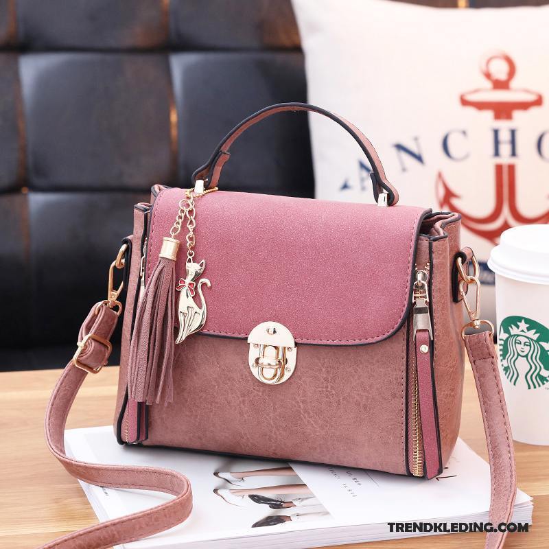 Handtas Dames Mode Voorjaar Schoudertas Mini Vintage Nieuw Bruine