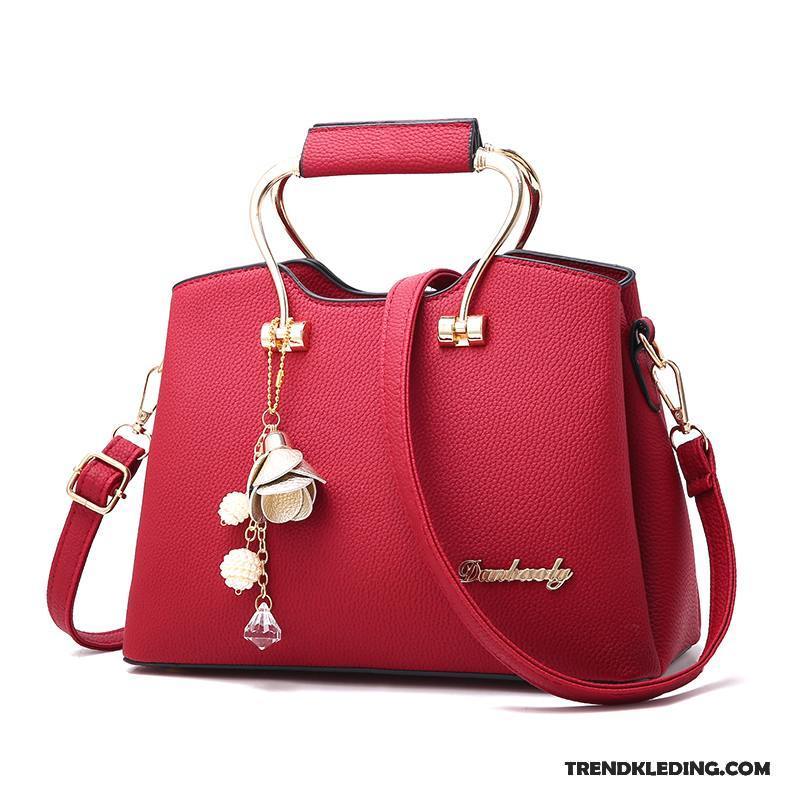 Handtas Dames Trend 2018 Winter Mode Messenger Tas Nieuw Rood