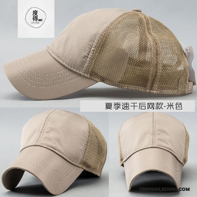 Hoed Heren Droog Snel Honkbal Hoed Student Petten Trend Zomer Beige