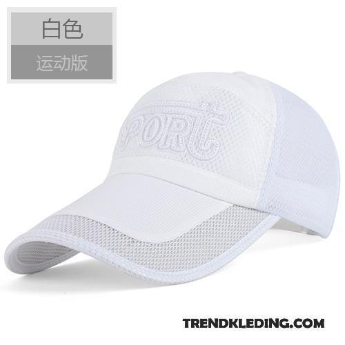 Hoed Heren Zon Zonnebrandcrème Trend Zonnehoeden Mode Ademend Grijs