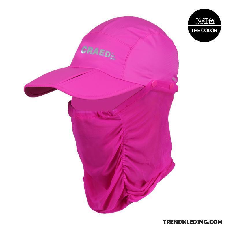 Hoed Heren Zonnebrandcrème Sport Dames Outdoor Zonnehoeden Zomer Roze