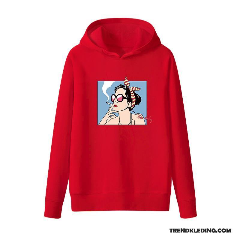 Hoodie Dames Katoen Jasje Voorjaar Dunne Pullover Lange Mouwen Zwart Grijs