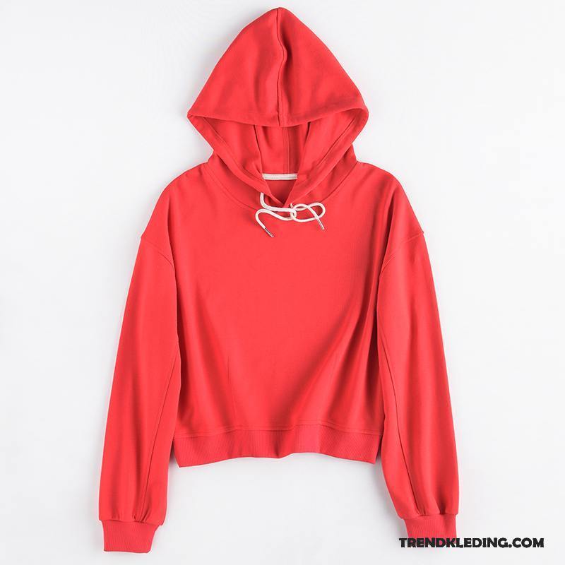 Hoodie Dames Nieuw Voorjaar Losse 2018 Student Jasje Zwart