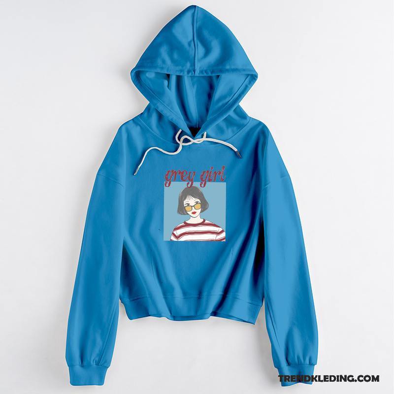 Hoodie Dames Nieuw Voorjaar Losse 2018 Student Jasje Zwart