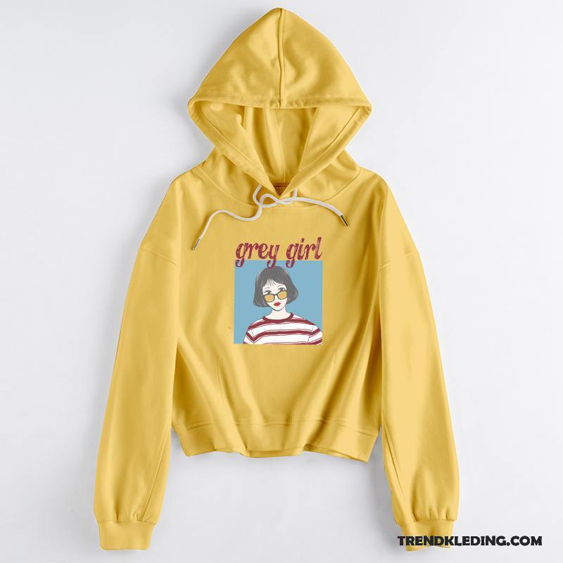 Hoodie Dames Nieuw Voorjaar Losse 2018 Student Jasje Zwart