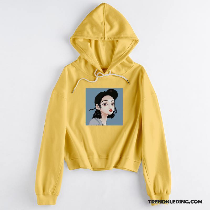 Hoodie Dames Nieuw Voorjaar Losse 2018 Student Jasje Zwart